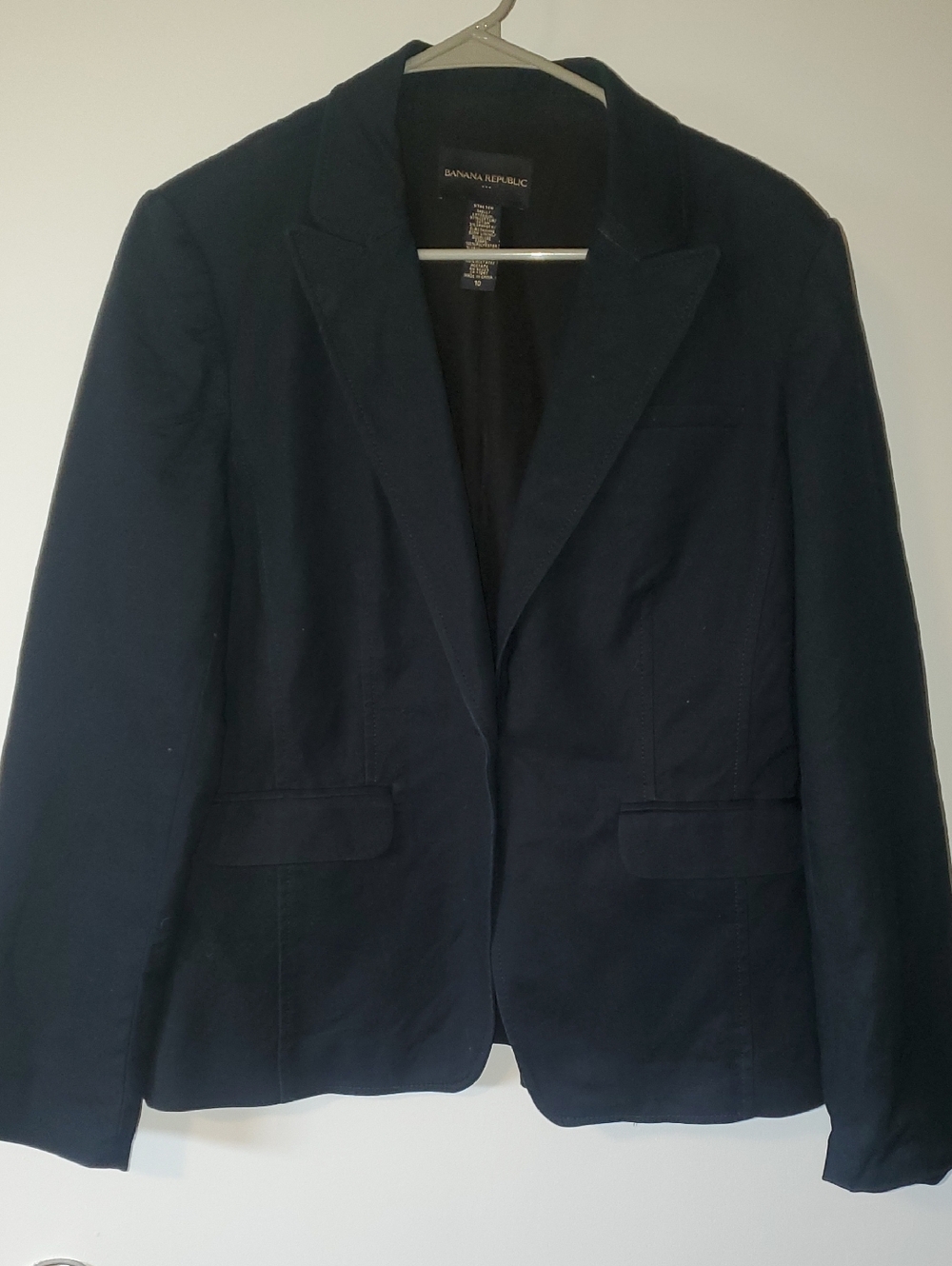 Banana Republic Dark Navy Tailored Blazer
